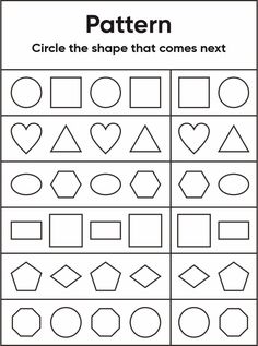 a printable worksheet for children to practice shapes and numbers in the shape of hearts