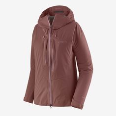 Following the axiom “The more you know, the less you need,” this movement-first, 3-layer alpine shell is built for moving fast and light, and climbing through any weather. And, it's made without perfluorinated chemicals (PFCs/PFAS). Made in a Fair Trade Certified™ factory. Patagonia Functional Hooded Windbreaker, Patagonia Hooded Outerwear With Pockets, Patagonia Hooded Windproof Outerwear, Alpine Climbing, Utility Nylon Outerwear With Double-lined Hood, Nylon Outerwear With Double-lined Hood For Hiking, 50% Logo, Breathable Clothes, Patagonia Womens