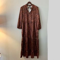 Please Note: Dress Is Marked Uk Size 16 (Not Us Size 16), Equivalent To Us Size 12 (See Last Picture). Manufacturer Listed Dress Pattern As Tortoiseshell, But Also Appears As A Cheetah Print. 92% Polyester, 8% Elastane Approximate Measurements (Laying Flat Across): Bust - 22” Waist - 26” (Stretched) Hip - 27.5” (Stretched) Length (From Shoulder) - 54.5” From A Smoke-Free Household. Uk Size 16, Ruffle Collar, Dress Pattern, Cheetah Print, Ruffle Dress, Kids Dress, Size 16, Black And Brown, Colorful Dresses