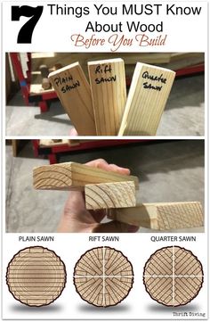 the instructions for how to make wooden furniture from wood planks and plywood boards