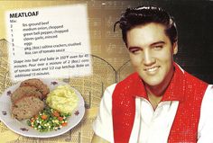 a man in red vest next to plate of food with meatloaf on it