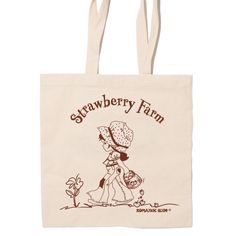 Strawberry Farm slogan tote bag Handmade screen print on 100% cotton canvas an original design Strawberry Shots, Buckle Bunny, Strawberry Farm, Baby Tees, Tote Bags Handmade, Fall Fits, Beige Aesthetic, Tote Bag Pattern, Bag Handmade