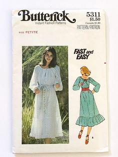 a women's dress pattern from butterick