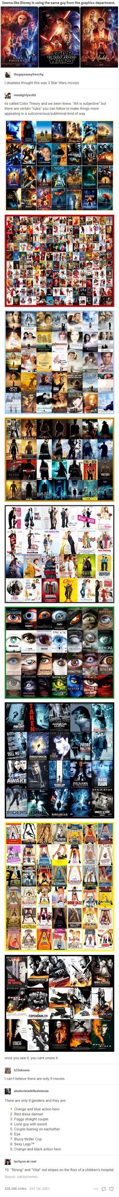 a large poster with many different types of images and words on the bottom right hand corner