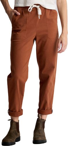 There’s no need to choose between work and the outdoors when these pants can do both. Easily pull them on with the elastic waistband, adjust the fit with the drawstring, and enjoy clean lines with a tastefully tapered leg underneath both daywear and hiking gear. Fit & Design: Regular fit pants Regular rise – Sits below the natural waist Tapered silhouette fits the hips and thighs, then narrows to the ankle Pull-on elastic waistband with adjustable drawcord to create the perfect fit Patch front pockets hold hands and your essentials Cozy brushed comfort fabric with next-to-skin softness 2-way stretch for a fuller range of mobility Additional Details: Fits true to size Regular Fit Pants, Womens Athletic Outfits, Hold Hands, Twill Pants, Hiking Gear, Athletic Outfits, Fit Pants, Outdoor Apparel, The Outdoors