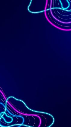 an abstract background with lines and shapes in blue, pink, purple and green colors