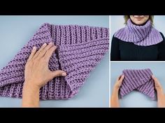 how to crochet a cowl scarf