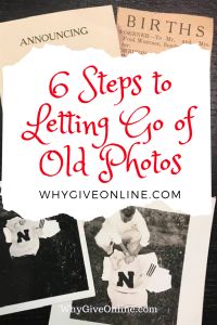 six steps to letting go of old photos