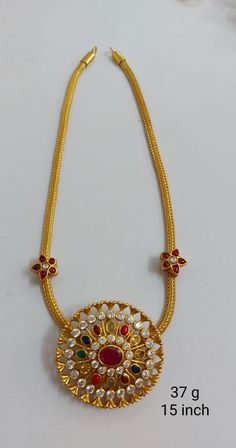 Thaali Chain Designs Gold Kerala Hindu, Festive Gold-plated Tilla Necklace, Gold Tilla Necklace For Puja, Yellow Gold Temple Necklace With Tilla, Gold Plated, Sitahar Necklace Gold Bengali, Gold Design, Gold Necklace, Chain, Gold