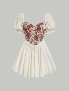 Sweetheart Neck Dress, Sweetheart Neck Dresses, Fashion Romantic, Sweet Clothes, Elegant Dresses Classy, Kawaii Fashion Outfits, Floral Fit, Classy Casual Outfits, Stylish Work Outfits