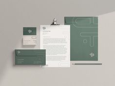 the stationery is neatly organized and ready to be used for business cards, letterheads, and envelopes