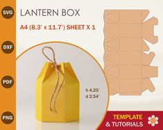 the pattern box is shown with instructions for how to make it