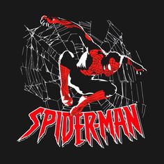 a spiderman logo on a black background