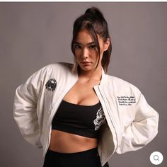 Darc Sport Thick Bomber Jacket In Medium. Cream Colored. Two Toned Chic White Outerwear For Streetwear, Darc Sport, Bomber Jackets, Sports Jacket, White Cream, Cream White, Cream Color, Two Tone, Bomber Jacket