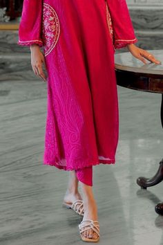 Buy Pink Muslin Placement Embroidery Sebastian Mandala Pattern Kurta With Pant For Women by 17:17 by Simmi Saboo Online at Aza Fashions. Placement Embroidery, Pant For Women, Types Of Work, Floral Mandala, Kurta With Pants, Mandala Pattern, Full Sleeves, Aza Fashion, Full Sleeve