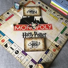 monopoly harry potter board game on the floor