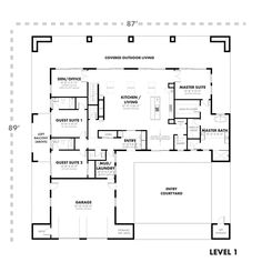 the first floor plan for a home