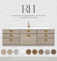 the restoration hardware collection is available in all sizes and colors, including wood grains