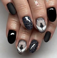 We rounded up the best halloween nail designs that are trending, from French manicures to textured nails to chrome finishes and more. Short Nail Designs Witchy, Purple Cat Nails, Short Witchy Nails Simple, Black Cat Nails Halloween, Black Cat Halloween Nails, Halloween Nails Black Cat, Cute Cat Nail Art, Halloween Manicure Short Nails, Black Cat Nails Design