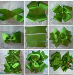 step by step instructions on how to make an origami bow