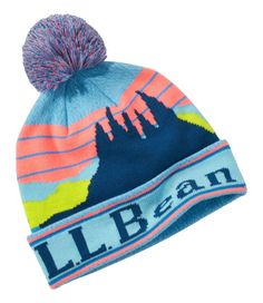 The same quality as our popular Katahdin Pom Hat for grownups, in fun colors and sizes just for toddlers. Its bold, timeless style works perfectly for every adventure. Slightly Fitted. Soft blend of 95% acrylic, 4% nylon and 1% elastane. Handwash, dry flat. Fun multicolor poms for spirited toddlers. Imported. | Toddlers' L.L.Bean Pom Hat, Synthetic/Nylon Pale Turquoise, Pom Pom Hat, Ll Bean, L L Bean, Kids Accessories, Kids Clothing, Timeless Style, Baby Toddler, Timeless Fashion