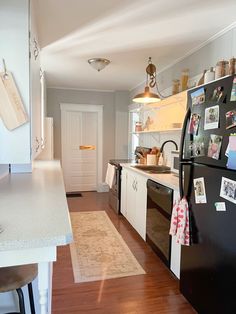 the kitchen is clean and ready to be used as a dining room or family room