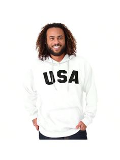 United States Of America USA Patriot Hoodie Sweatshirt Women Men White Casual  Long Sleeve Fabric Graphic,Letter  Medium Stretch Spring/Summer/Fall Men Clothing, size features are:Bust: ,Length: ,Sleeve Length: Casual Hoodie For Sports Season, Casual Hoodie For Sports Events, Casual Cotton Hoodie For Sports Season, White Relaxed Fit Hoodie For Sports Season, Hip Hop Cotton Sweatshirt For Sports, Hip Hop Style Cotton Sweatshirt For Sports, Sweatshirt Women, White Casual, Men Clothing