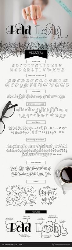 an advertisement with coffee and eyeglasses on the front, in black and white