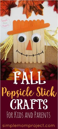 fall popsicle stick crafts for kids and parents