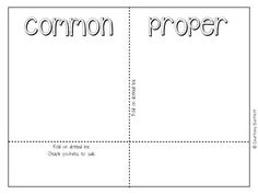 a printable bookmark with the words,'common proper proper proper proper proper proper proper