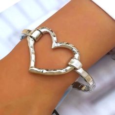 Chunky Yet Delicate Bracelet In Hammered Pewter Alloy. Spring At The Bottom And Hook Closure. Boutique Packaging Includes Storage Bag New To Poshmark? Use Code Emmiesbling For $10 Off Your Purchase When You Open A New Account. Check Out My Other Listings If You Like Boho Hippie 60’s 70’s 80’s 90’s Y2k Retro Mcm Pin-Up Beach Western Pool Coachella Festival Southwestern Bohemian Vintage Ig Instagram Tik Tok Gypsy Spell Vici Nasty Gal, Misguided, House Of Cb, Quay, Windsor, Lulus, H&M, Forever 21, Boutique Packaging, Madewell Jewelry, Resort Chic, Fairy Goth, Coachella Festival, Cuff Bangle Bracelet, Love Culture, Toggle Bracelet, Y2k Retro