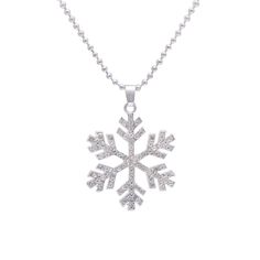 PRICES MAY VARY. The snowflake necklace is made in alloy metal, hand set with white rhinestones, delicate frozen flake design The frozen snowflake pendant is 3.7 x 3.7 cm (1.5" x 1.5"), beautiful winter necklace for women holiday Attached with a black rope necklace, 75+5cm (30" + 2"), and stainless steel ball chain 27 inches Packed in Paialco jewelry gift box, wonderful xmas present idea, white and bule colors available Great christmas gift for family and friends, also a nice present for birthda Necklace Snowflake, Black Rope Necklace, Present For Birthday, Christmas Gift For Family, Winter Necklace, Frozen Snowflake, Snowflake Necklace, Crystal Snowflakes, Snowflake Pendant