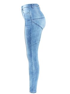 Elevate your everyday look with these fashionable and versatile skinny ankle jeans from The front seam detailing and light wash give them a stylish twist that sets them apart from regular jeans. With a classic 5-pocket styling, button and zip closure, and belt loops, they offer both function and style. The regular fit and skinny leg make them a flattering choice for any body type. Add these to your wardrobe for a versatile piece that can be dressed up or down for any occasion.Item Type:JeansGend Fitted Denim Blue Jeans With Seam Detailing, High Waist Medium Wash Jeans With Seam Detailing, Trendy Mid-rise Bottoms With Seam Detailing, High-waist Denim Jeans With Seam Detailing, High Waist Denim Jeans With Seam Detailing, Fitted Light Wash Denim Jeggings, Chic Denim Jeans With Seam Detailing, Trendy Cropped Leg Denim Jeggings, Stretch Trendy Jeans With Belt Loops