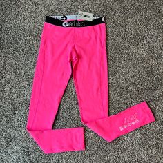 New With Tags No Flaws Full Length Tapered Leg Technical Rubber Leg Print High-Quality Jacquard Waistband Moisture Wicking - Hyper Cooling Fabric 78% Polyester 22% Spandex Fitted Pink Training Pants, Punk Leggings, Fire Shoes, Ipad Essentials, Red Tights, Orange Leggings, Leopard Leggings, Birthday Stuff, Pink Camouflage