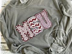 "This is a super fun Raggy Applique t-shirt that frays with each wash. These are great to show off your school spirit! Sizes available are small-3X. I will be using comfort color brand unless you request a different brand. Crew necks or V necks are available! Please be sure to leave crew or v neck option in the \"NOTE\" section upon checking out. If you do not leave a preference we will use a crew neck shirt to complete you order! These can be customized to your preference~ Please let us know EX V Necks, Fall Football, Comfort Color, School Colors, Crew Neck Shirt, School Spirit, Unisex Shirts, Neck Shirt, Unisex Shirt