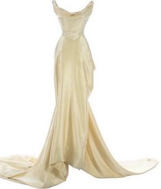 Silk Corset, Celebrity Wedding Dresses, Wedding Dress Champagne, Draped Skirt, Satin Wedding Dress, Cream Silk, Satin Wedding, Corset Dress