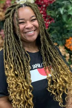 Faux Locs Locks Hairstyles, Faux Locs Styles, Faux Locks, Faux Locs Hairstyles, Natural Hairstyle, Goddess Hairstyles, Low Maintenance Hair, Goddess Locs, Hair Locks