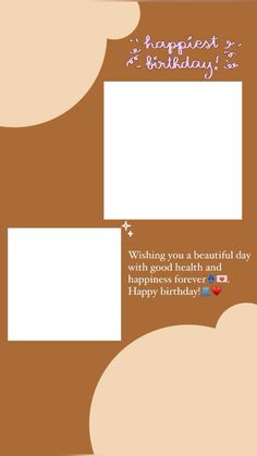 a birthday card with clouds and the words happy birthday