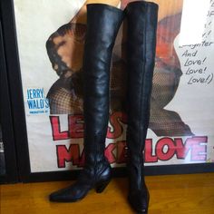 Ann Demeulemeester Western Heeled Boots Thigh High Made In Italy Size 36 1/2 (6) Soft Butter Leather!!! Nwot, New, Never Worn Or Tried On Smoke & Pet Free Home Inside Ankle Zipper 9” Long Approx. Measurements Heel - 3” Shaft - 28.5” Circumference Opening - 16 3/4” These Boots Are Absolutely Amazing Fitted Gothic Winter Boots, Formal Fitted Knee-high Boots, Gothic Fitted Knee-high Boots With Round Toe, Gothic Knee-high High Heel Boots, Gothic Fitted Boots For Fall, Gothic Fitted Boots For Formal Occasions, Fitted Gothic Boots For Fall, Formal Gothic Boots With Pointed Toe, Fitted Gothic Boots For Formal Occasions