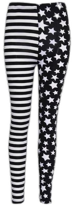 Gothic Harajuku Stripes Stars Leggings Pants EG024 - Egirldoll Trendy Stretch Star Print Bottoms, Trendy Stretch Bottoms With Star Print, Trendy Black Star Print Pants, Trendy Black Pants With Star Print, Gothic Harajuku, Egirl Clothes, Star Leggings, Harajuku, Stripes