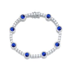 PRICES MAY VARY. ✦SAPPHIRE BRACELET✦ This beautiful round blue sapphire bracelet is modern and classic. The tennis bracelet is halo-set with 8 pieces sapphire stones, make the bracelet look so sparkling and stylish. Wearing it you will be more shinning in any occasions. ✦SEPTEMBER BIRTHSTONE BRACELET✦ Elegant created blue sapphire bracelet is known as the wisdom stone and will bring you peace and wellness of mind. This sparkling and colorful tennis-style bracelet is a great look any time. ✦TENNI Cubic Zirconia Birthstone Bracelets, Elegant Sapphire Jewelry For Birthday, Silver Sapphire Tennis Bracelet, Blue Gemstone Jewelry For Birthday Gift, Round Cubic Zirconia Crystal Bracelet With Gemstones, Round Crystal Bracelet With Cubic Zirconia Gemstone, Sapphire Cubic Zirconia Bracelets, Cubic Zirconia Crystal Bracelet With Gemstones, Cubic Zirconia Crystal Bracelet Gift