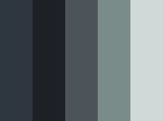 black and grey color palette with different shades