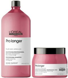 Serie Expert Shampoo Champu Pro Longer 1500ML LoreaL ProfesionaL SHAMPOO PRO LONGER PRO LONGER shampoo by L'Oréal Professionnel, a renewing shampoo for ends. This shampoo manages to renew the ends and is the perfect treatment for long hair with refined ends prone to breakage and split ends. Thanks to its concentration in the patented FILLER-A100 molecule and amino acids, this professional formula provides long-lasting strength and thickness. These components penetrate the core of the fiber to th Loreal Professional Pro Longer, Loreal Professional, Rapid Hair Growth, Beauty Supplies, Amino Acid, Hair Breakage, Hair Serum, Split Ends, Wet Hair