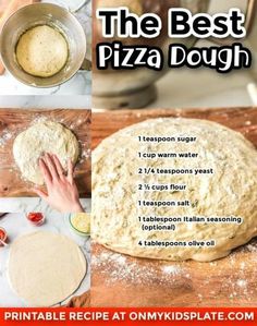 the best pizza dough recipe with instructions to make it in less than 10 minutes or less