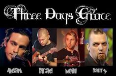 the three days grace band appearing in concert