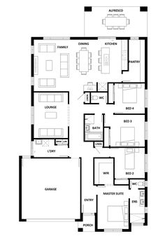 the floor plan for a three bedroom apartment