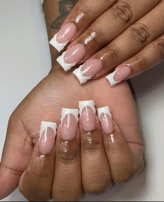 Holiday French Tip Nails, Christmas French Tip, Solar Nails, Braided Styles, Nails Today, Glow Nails, Nails Set, Acrylic Nails Coffin Pink, Nails Only