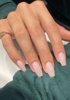 Here Are The 15 Best Spring & Summer 2023 Nail Trends To Copy Simple Elegant Neutral Nails, Short Natural Fake Nails, Chic And Classy Nails, Nice Neutral Nails, Chiffon Nail Color, Trendy Neutral Nails Acrylic, Classy French Tip Nails Medium, Soft Pink White Nails, Fresh Set Acrylic Nails