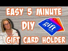 an easy 5 minute diy gift card holder