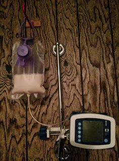 Get rid of the bulky iv pole with a hook, a towel rack and some heavy duty screws. Medical Supply Organization, Iv Pole, Tube Feeding, Rare Genetic Disorders, Adaptive Equipment, Cute Scrubs, Some Jokes, Hosting Thanksgiving, Feeding Tube